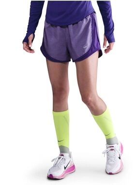 NIKE Tempo Dri-FIT Mid-Rise 3-Inch Running Shorts in COURT PURPLE/ HTR XS